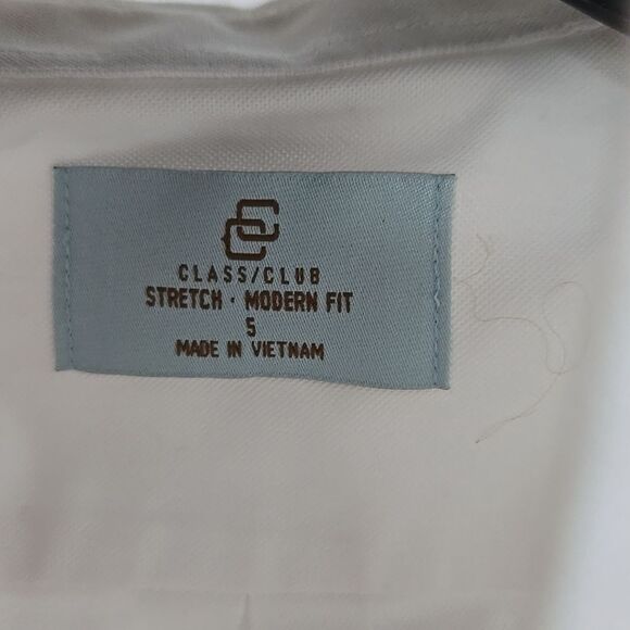 Class Club Boys White Long Sleeve Non-Iron Oxford Shirt School Uniform Stretch - Picture 10 of 10